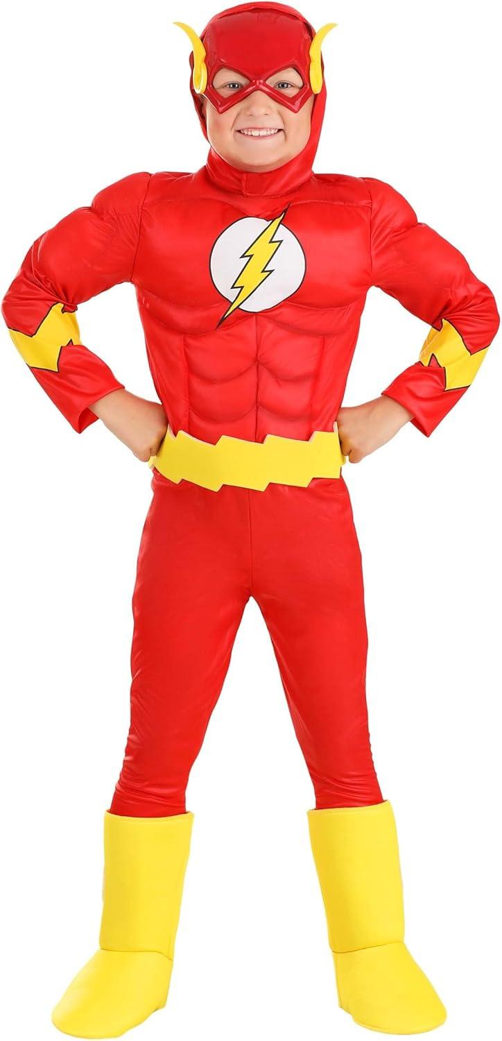 image:imageDeluxe Classic Flash Costume for Kids Red Superhero Suit for Movie Comic Cosplay Hero DressUp amp Halloween