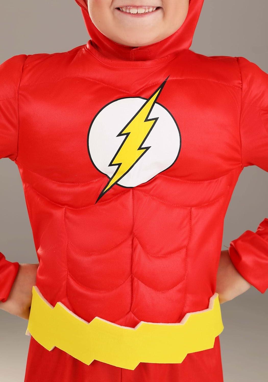 image:imageDeluxe Classic Flash Costume for Kids Red Superhero Suit for Movie Comic Cosplay Hero DressUp amp Halloween