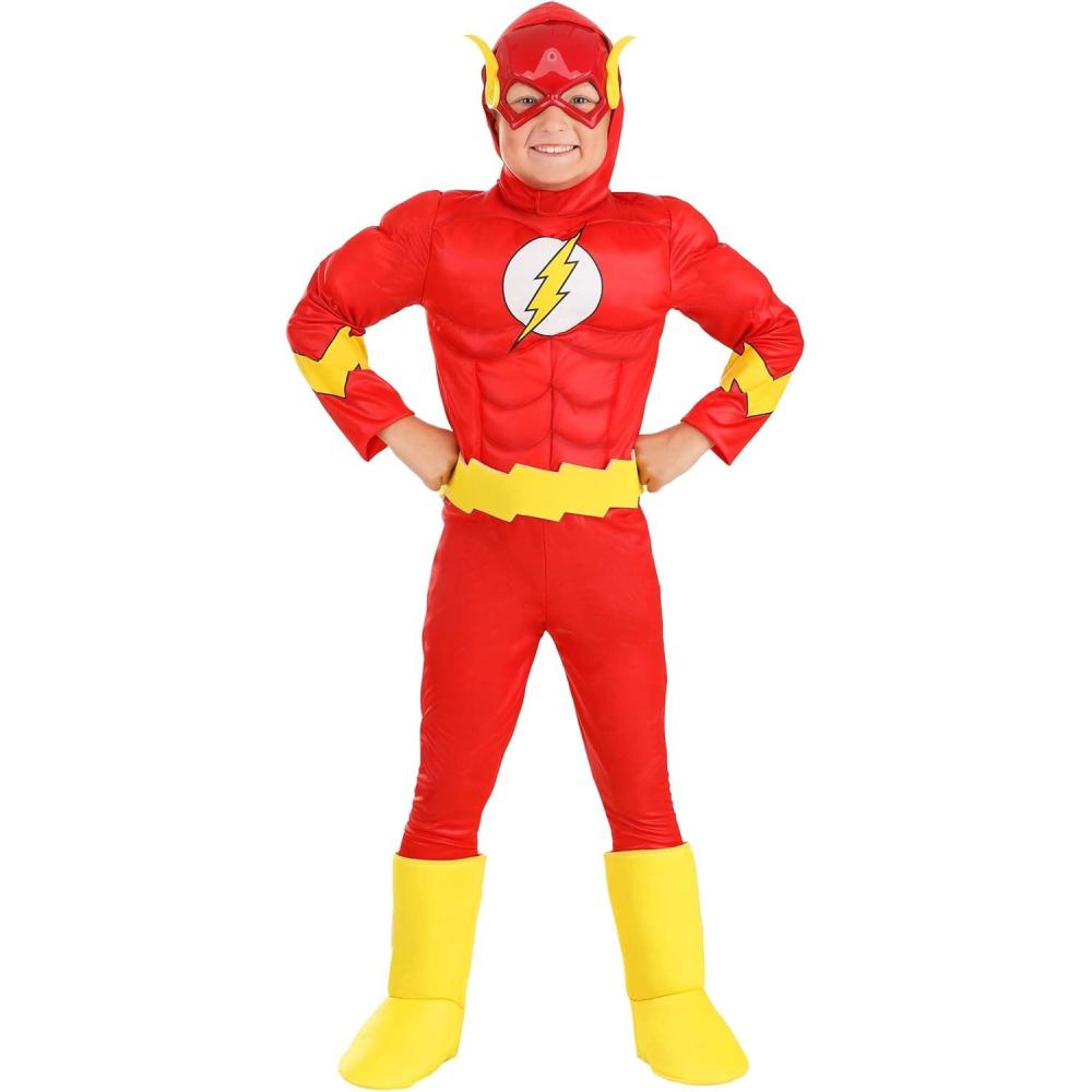 image:imageDeluxe Classic Flash Costume for Kids Red Superhero Suit for Movie Comic Cosplay Hero DressUp amp Halloween