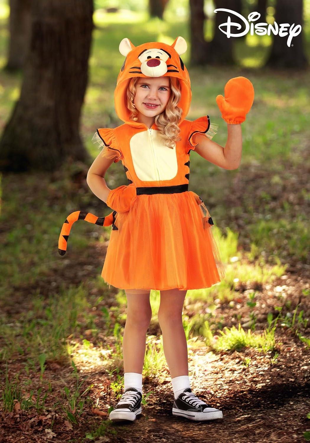 image:imageDisney Tigger Girls Toddler Costume Dress with Headband Winnie the Pooh Halloween Outfit