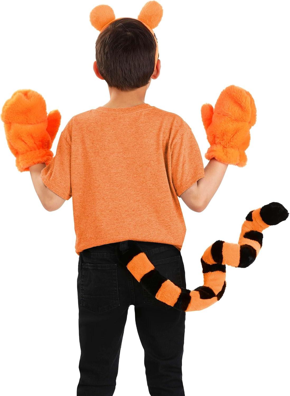 image:imageDisney Winnie the Pooh Premium Tigger Costume Accessory Kit Plush Tail Headband and Gloves