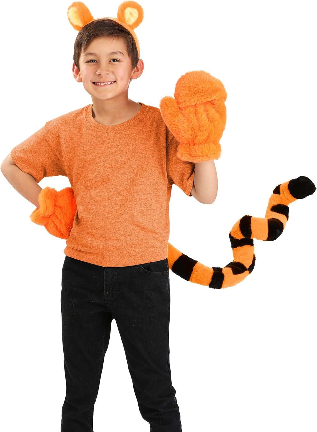 image:imageDisney Winnie the Pooh Premium Tigger Costume Accessory Kit Plush Tail Headband and Gloves