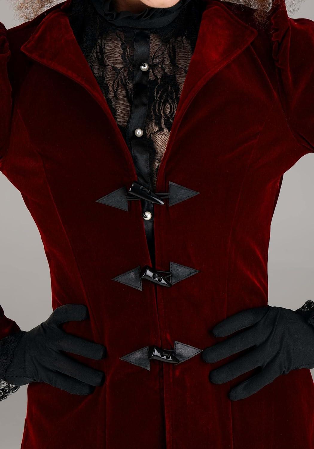 image:imageAdult Delightfully Dreadful Vampiress Costume Womens Spooky Red Halloween Dress Costume