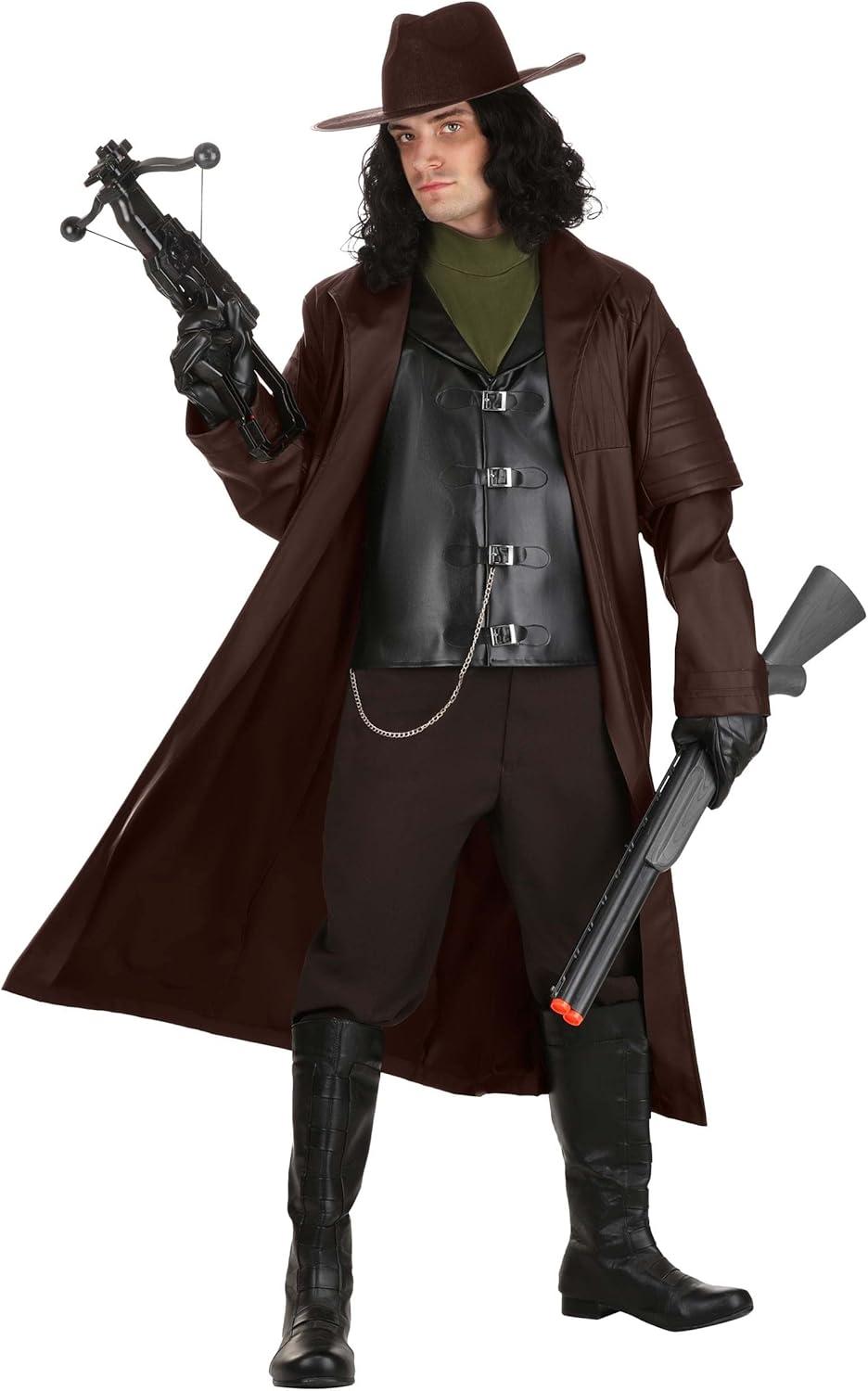 image:imageAdult Vampire Hunter Costume Vampire Outfit Including Jacket Vest With Decorative Buckles amp Hat Hunter Attire