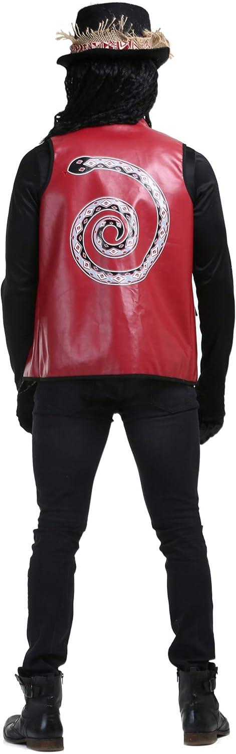 image:imageMens Voodoo Doctor Costume Adult Witch Doctor Outfit with Shirt Vest Belt Hat amp Gloves for Halloween DressUpVoodoo Doctor Costume