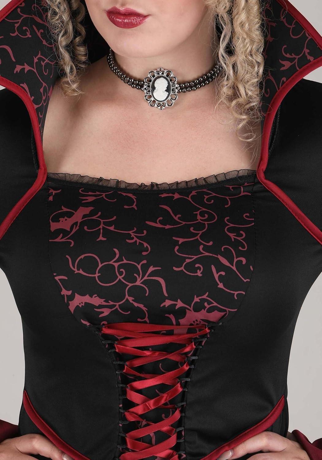 image:imageWomens Royal Vampire CostumeBlack Red