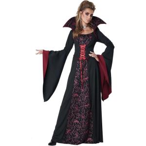 Women’s Royal Vampire Costume(Black  Red)