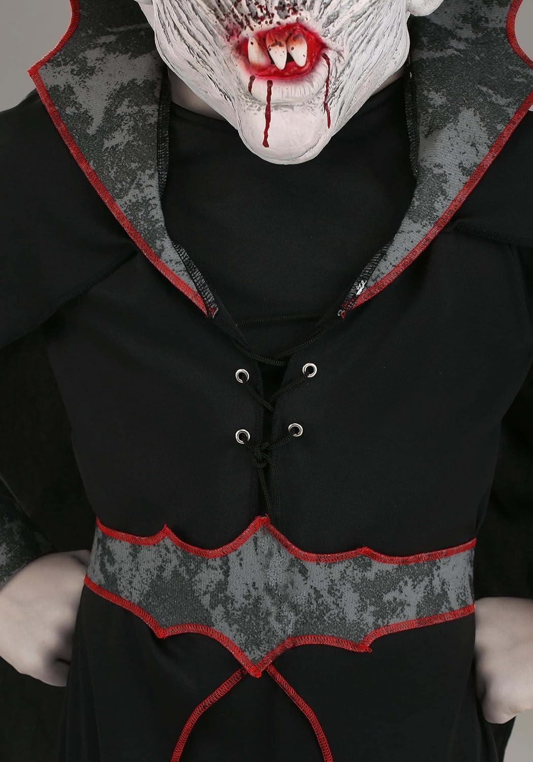 image:imageKids Dangerous Dracula Costume Robe Cape Belt and Latex Mask