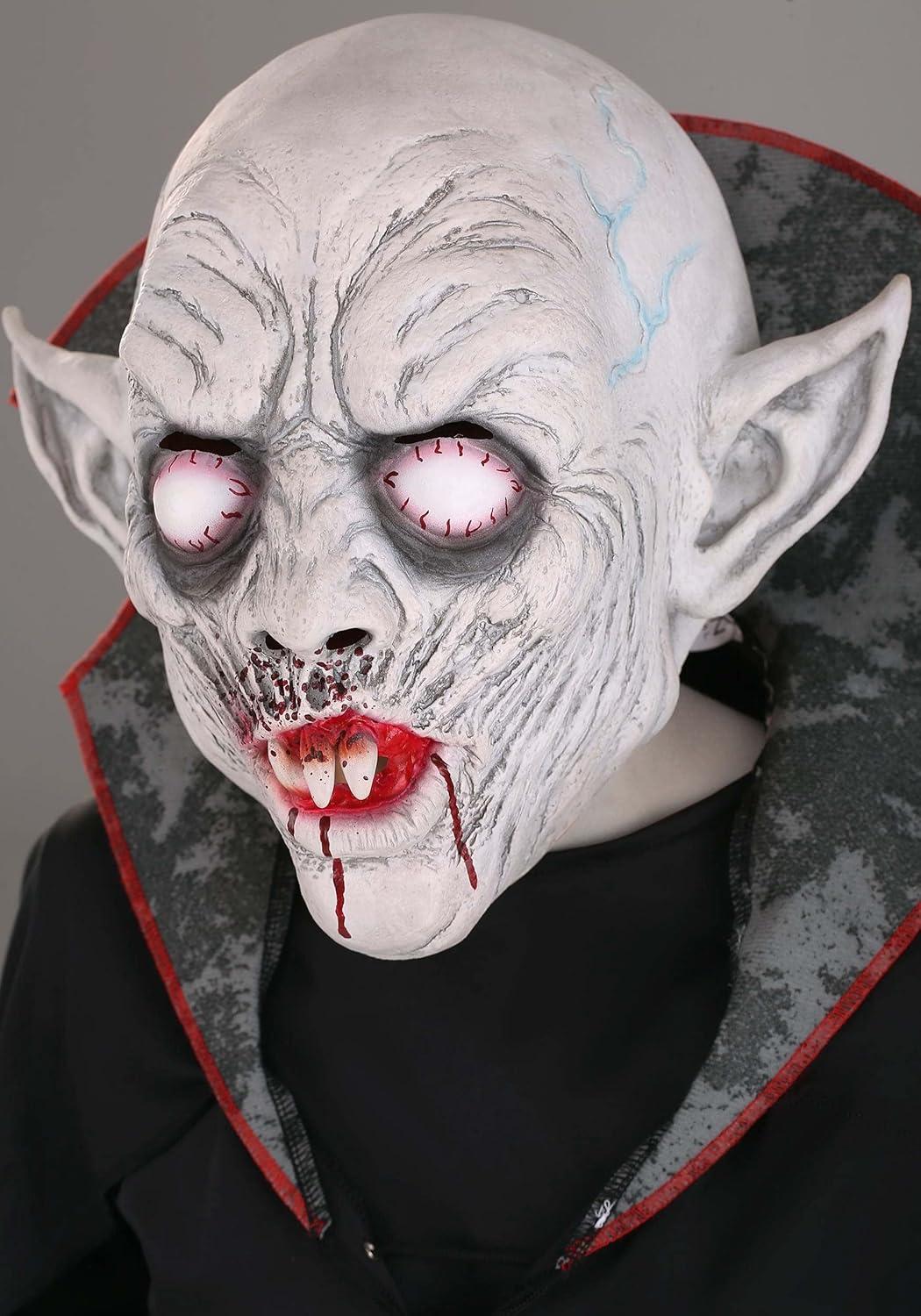 image:imageKids Dangerous Dracula Costume Robe Cape Belt and Latex Mask