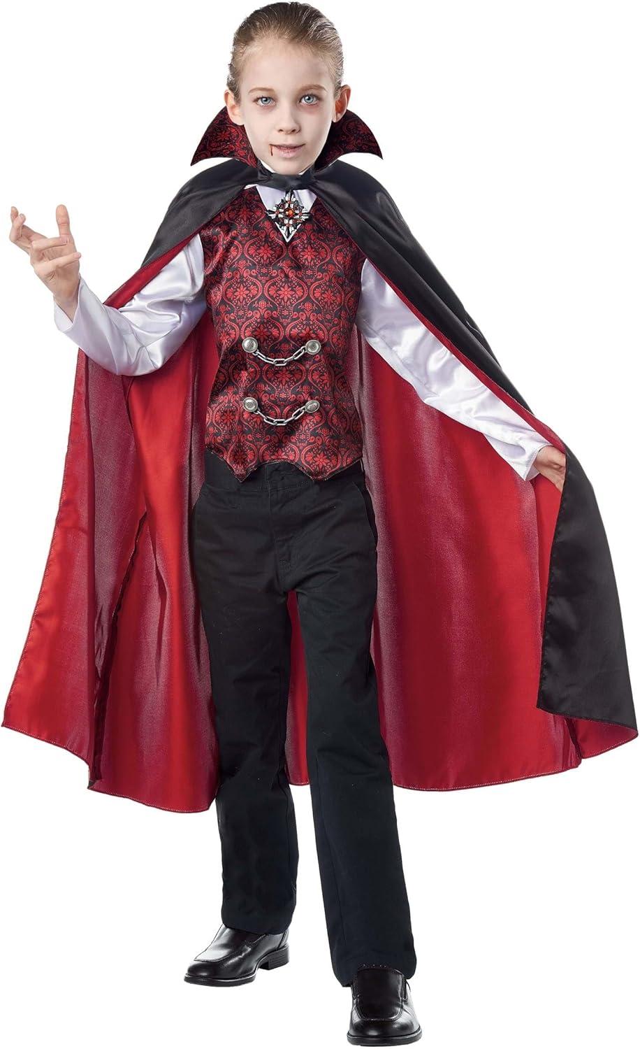 image:imageKids Vampire Classic Costume Shirt Cape amp Vest Set