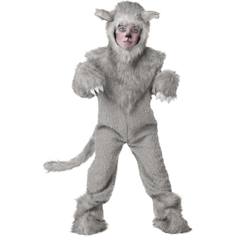 image:imageKids Wolf Costume  Child Outfit With Realistic Detailing  Furry Wolf Halloween JumpsuitCostume