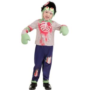 Boy’s Zombie Toddler Costume – Shirt, Pants, Hood, Shoe Covers