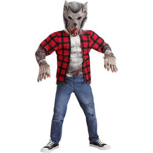 Wily Werewolf Costume for Kids – Shirt, Mask, and Gloves