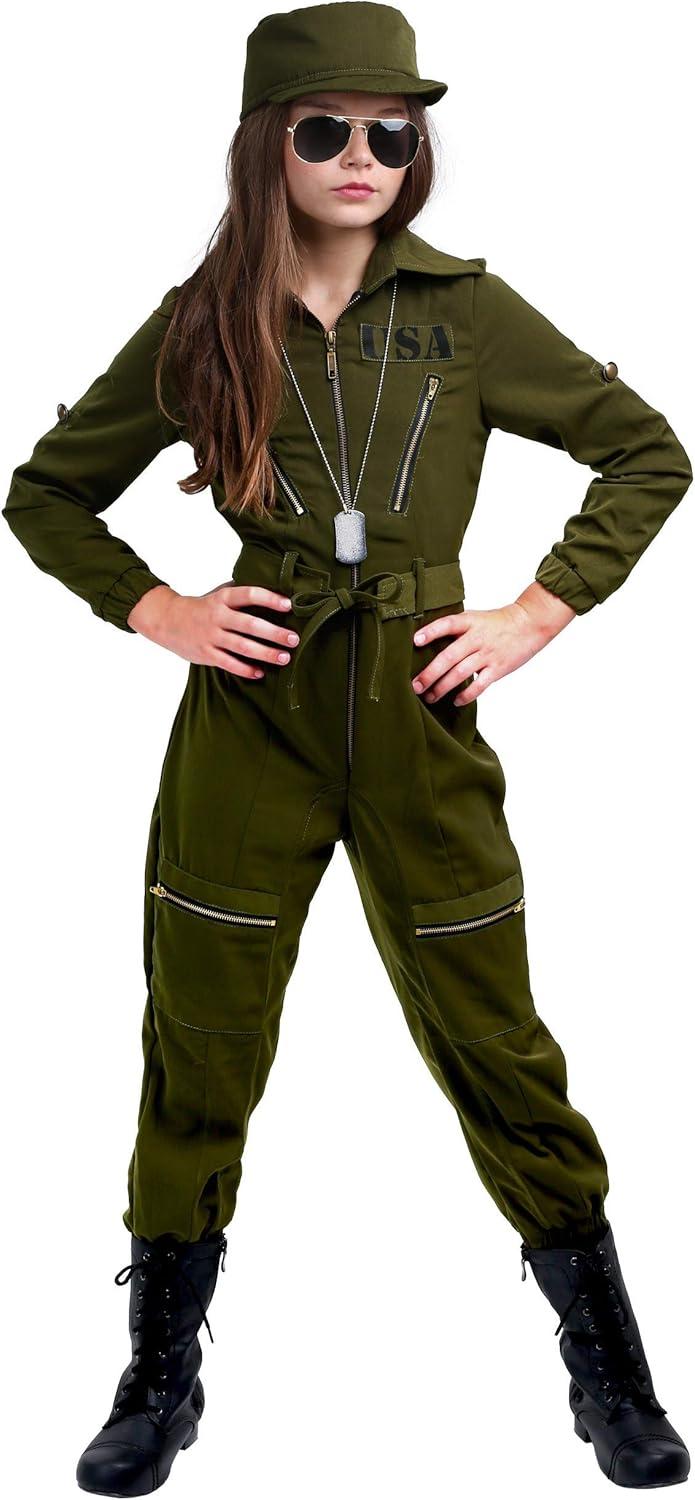 image:imageArmy Flightsuit Costume for Girls