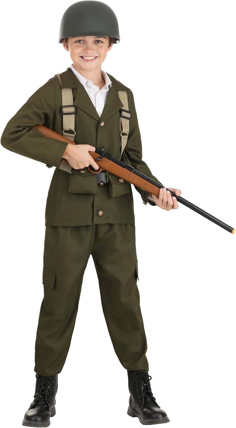 image:imageDeluxe World War II Kids Soldier Costume