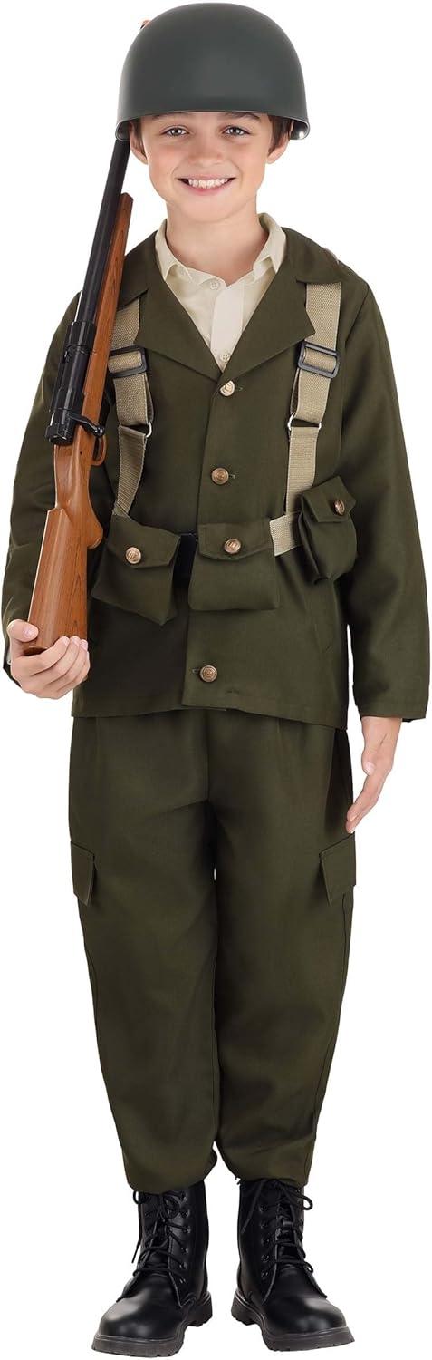 image:imageDeluxe World War II Kids Soldier Costume