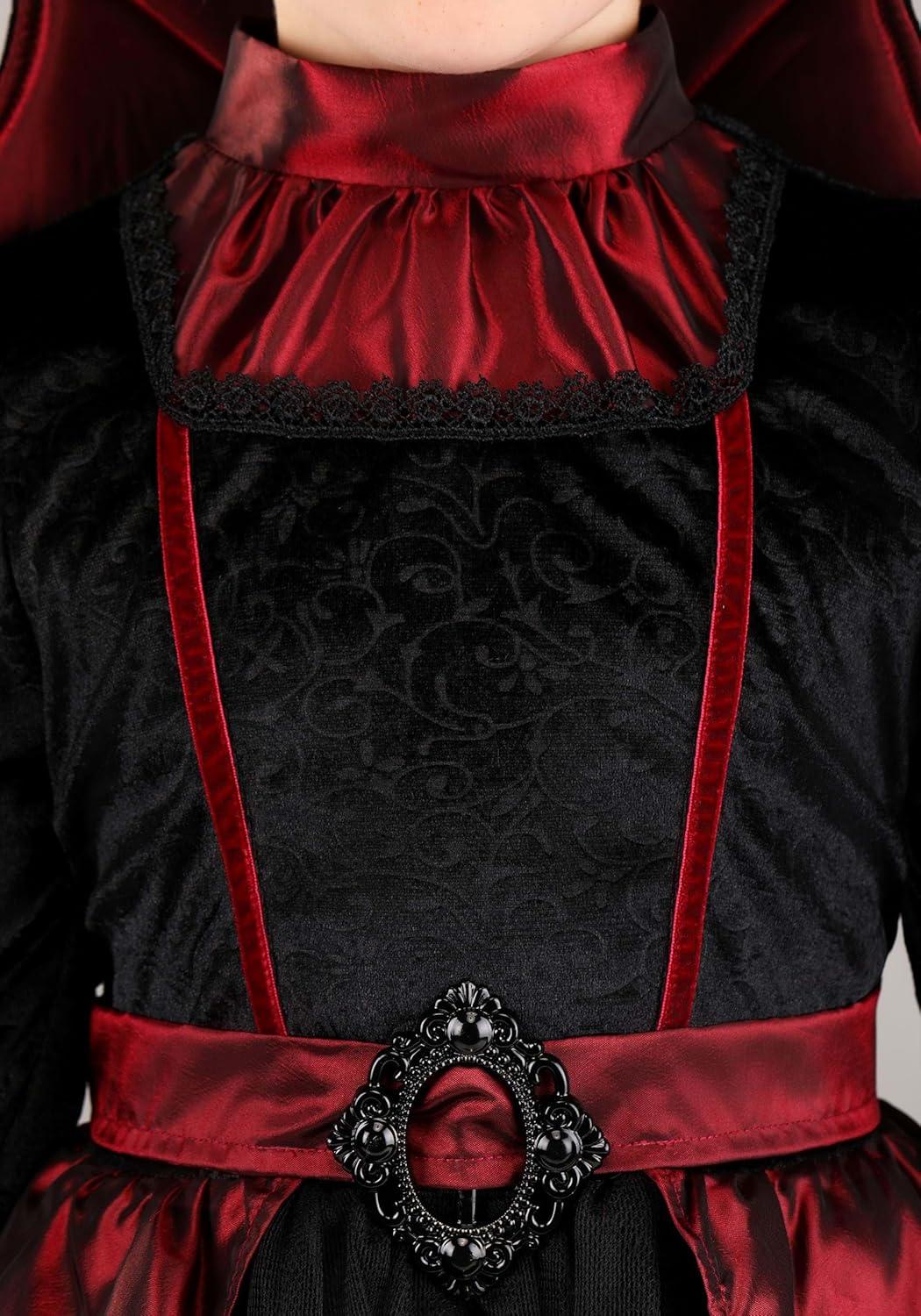 image:imageEnchanting Girls Batwing Vampire Costume Elegant Black Dress with Tulle Skirt for Halloween Cosplay