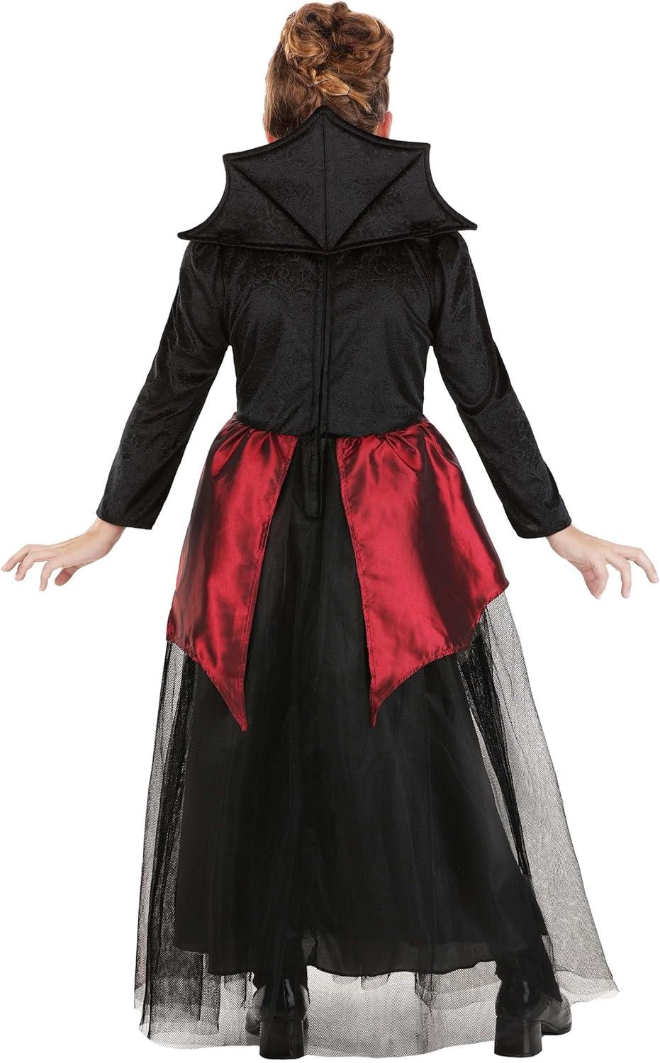 image:imageEnchanting Girls Batwing Vampire Costume Elegant Black Dress with Tulle Skirt for Halloween Cosplay