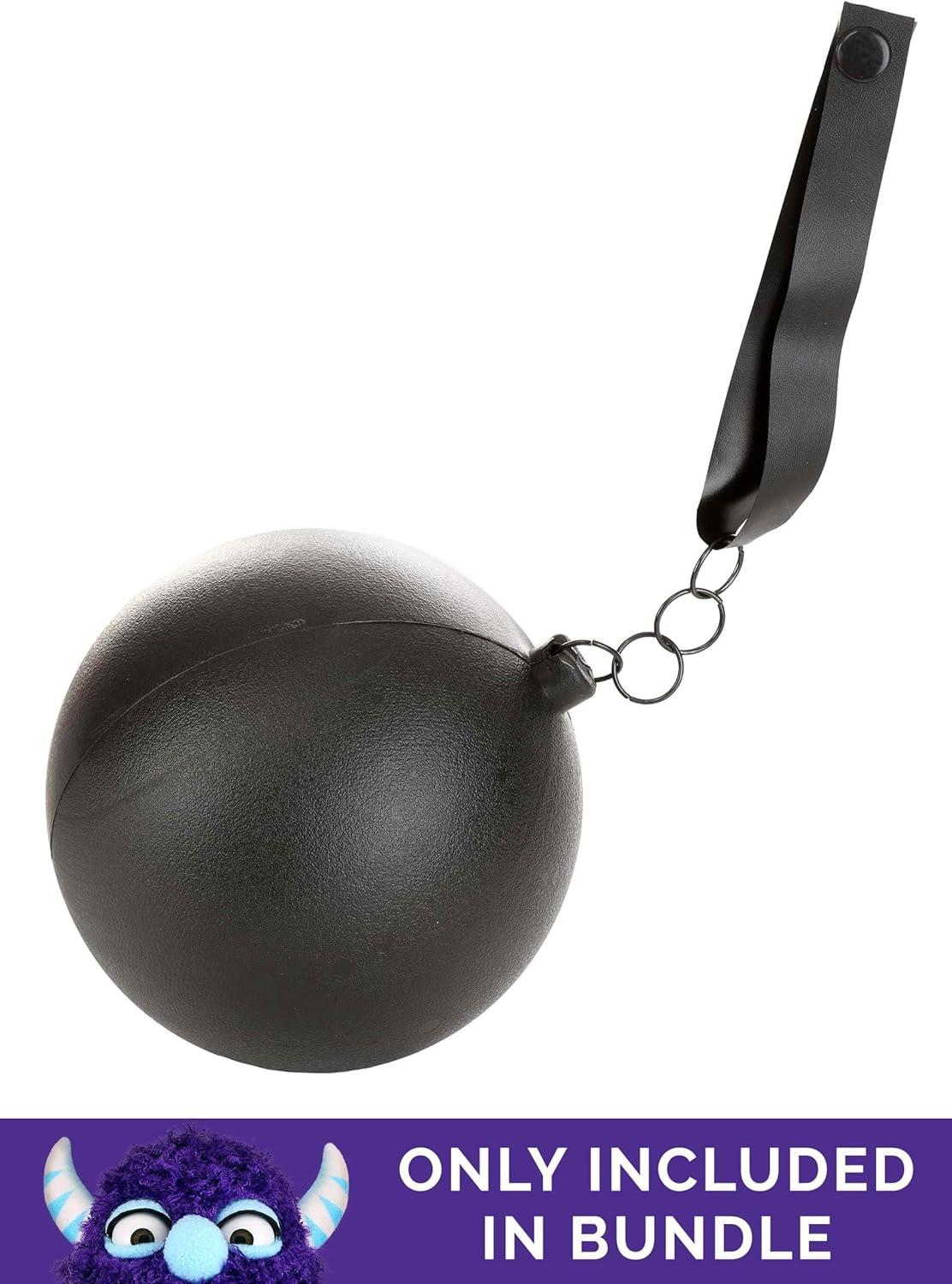 image:imageTitle Toddler Prisoner Costume with Striped Shirt Pants and CapBundle W Ball Chain