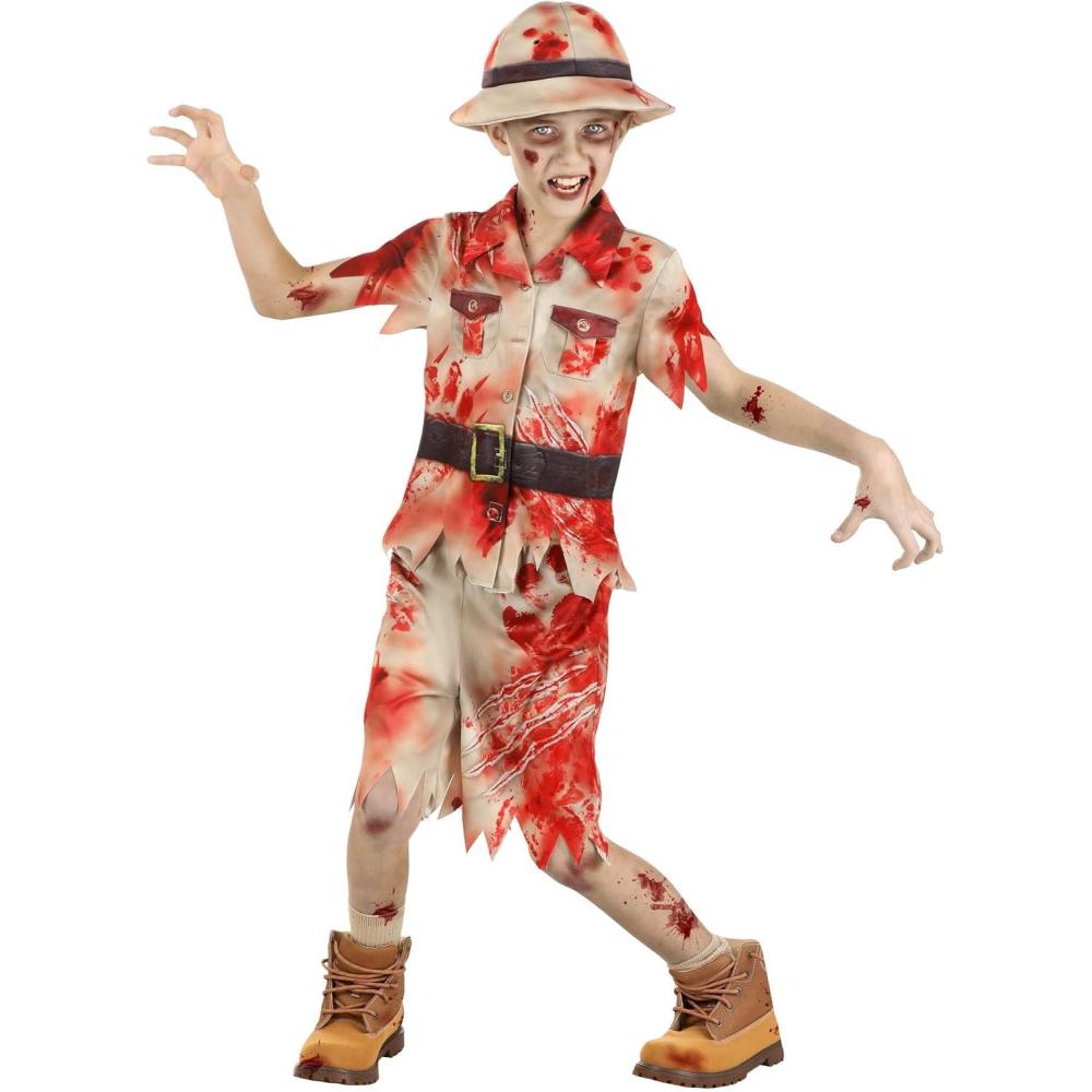 image:imageFun Costumes Kids Zombie Safari Costume with Shirt Shorts amp Hat