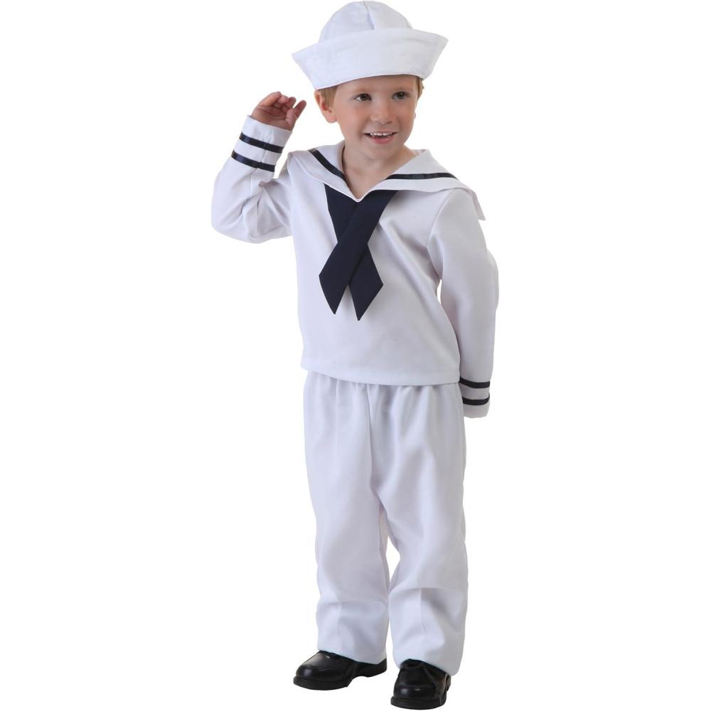 image:imageToddler Sailor Costume  Shirt Pants Hat amp Tie White