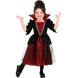 Midnight Vampira Girl’s Costume | Kid’s Vampire Costumes | Halloween Cosplay Vampire Dress
