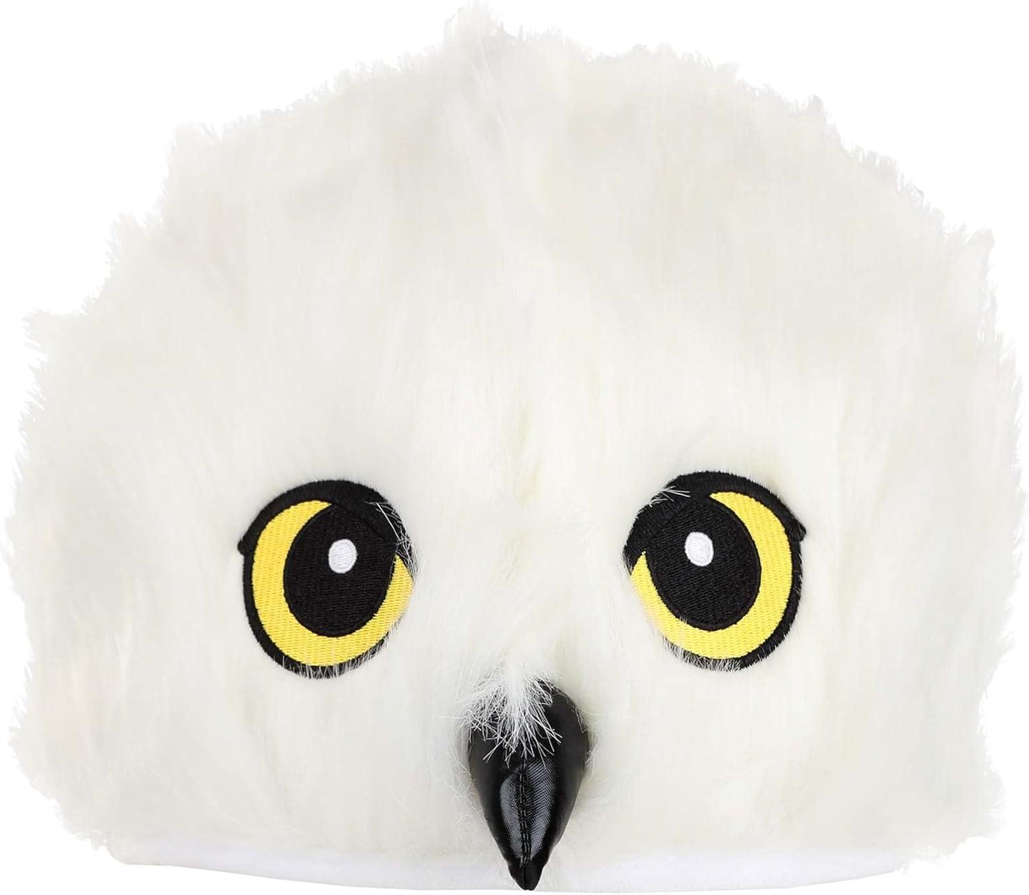 image:imageHedwig Owl Plush Hat Faux Fur Hat with Embroidered Eyes and Vinyl Nose