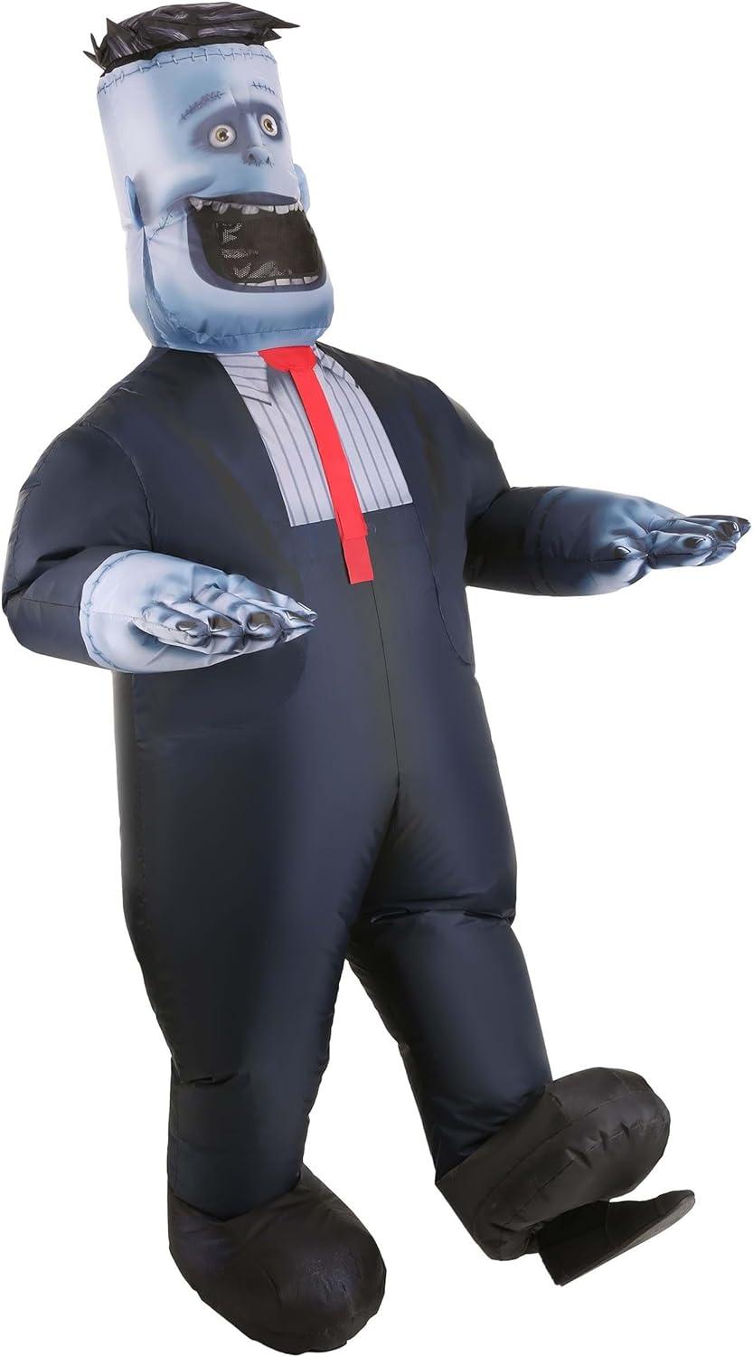 image:imageHotel Transylvania Frank Costume Frankenstein Outfit for Adults Inflatable Green Monster Jumpsuit Cosplay