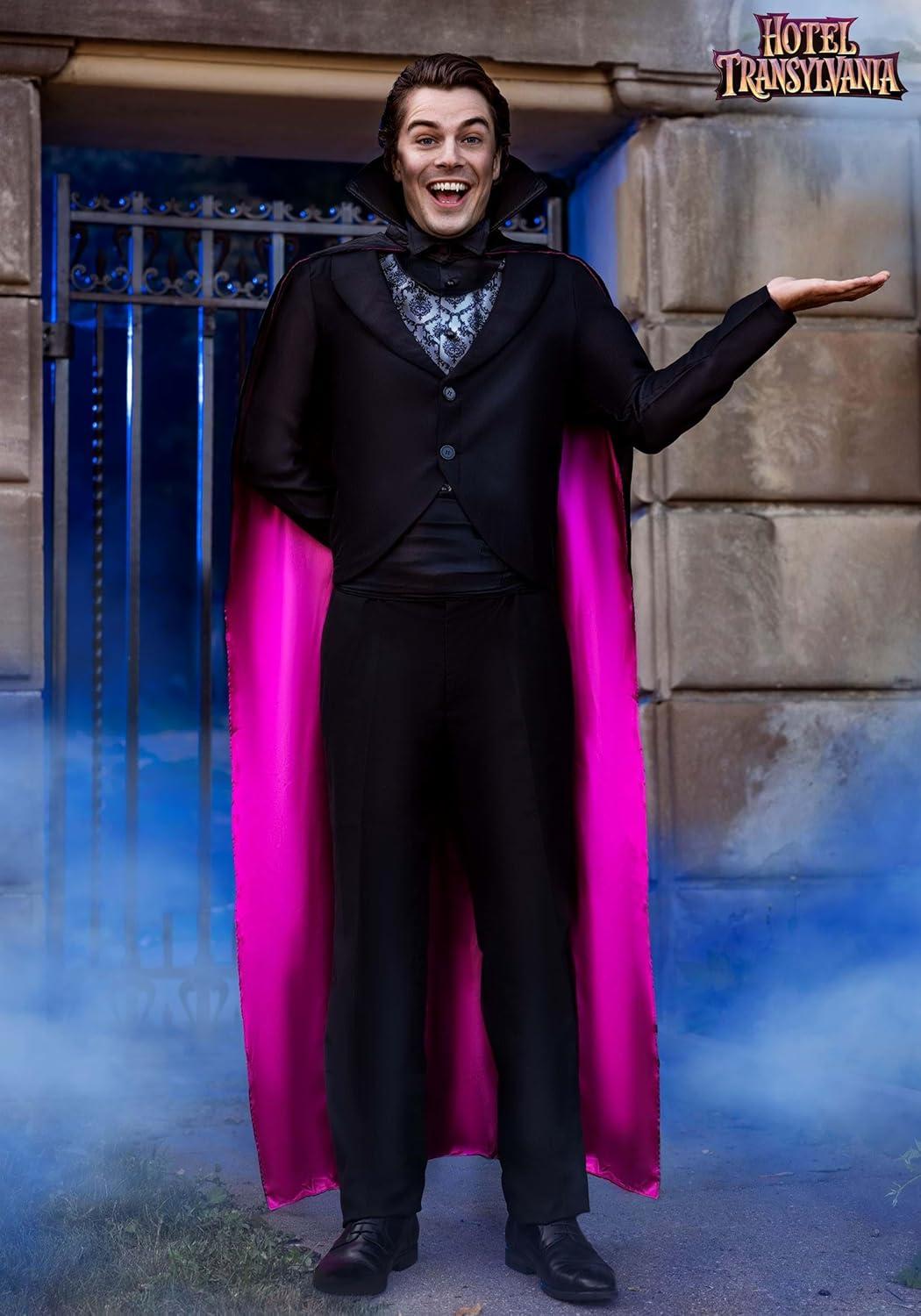 image:imageMens Dracula Hotel Transylvania Costume Maviss Dad Vampire Outfit for Adults The Count Halloween Suit amp Cape