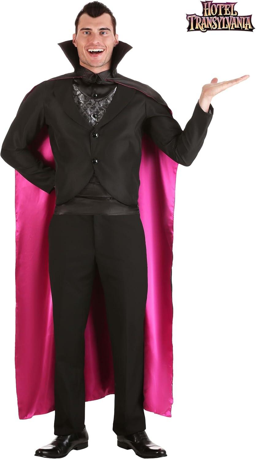 image:imageMens Dracula Hotel Transylvania Costume Maviss Dad Vampire Outfit for Adults The Count Halloween Suit amp Cape