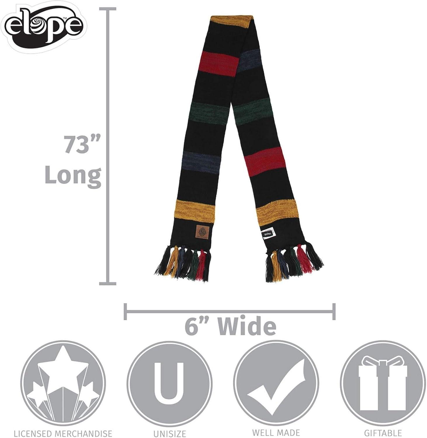 image:imageelope Hogwarts Heathered Knit Scarf Standard Multicolored