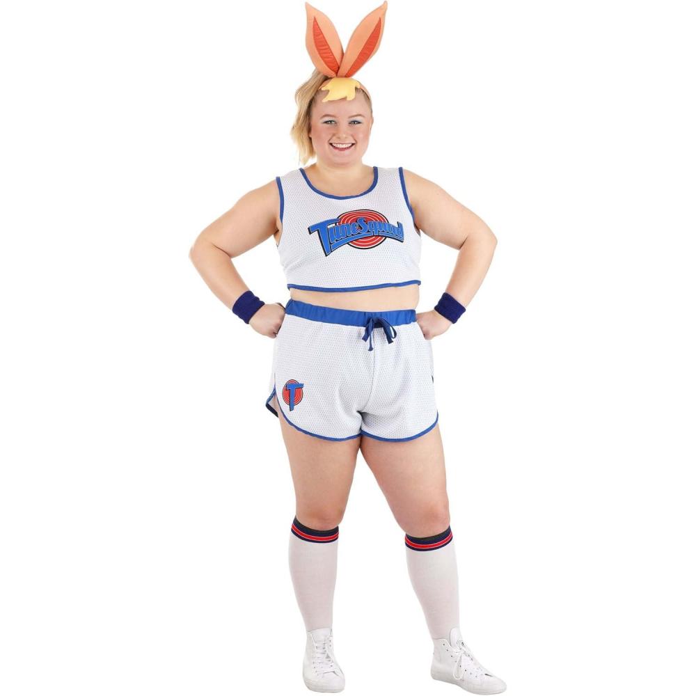 image:imagePlus Size Space Jam Lola Bunny Costume for Women Bunny Rabbit Jumpsuit for Sports DressUp Halloween amp Cosplay