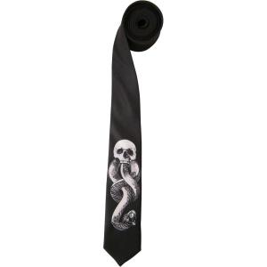 Harry Potter Death Eater Necktie – 54″ Long Polyester Tie, Officially Licensed