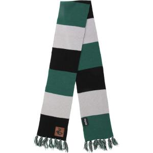 Harry Potter House Themed Patch Striped Scarf, Lightweight and Reversible – Slytherin