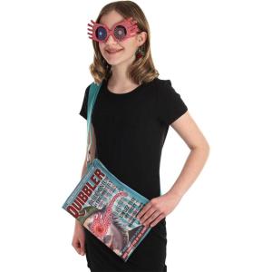 Luna Lovegood Accessory Costume Kit – Quibbler Pouch, Spectrespecs Glasses, and Earrings