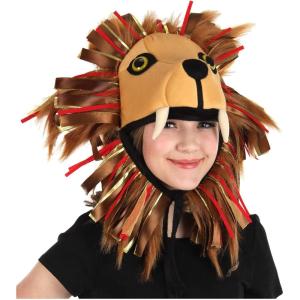 Luna Lovegood Lion Costume Hat Accessory – Plush Lion Hat with Ribbon Mane