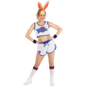 Space Jam Lola Bunny Costume for Women – Tune Squad Jersey, Shorts, Socks, Wrist Bands & Bunny Ears Headband