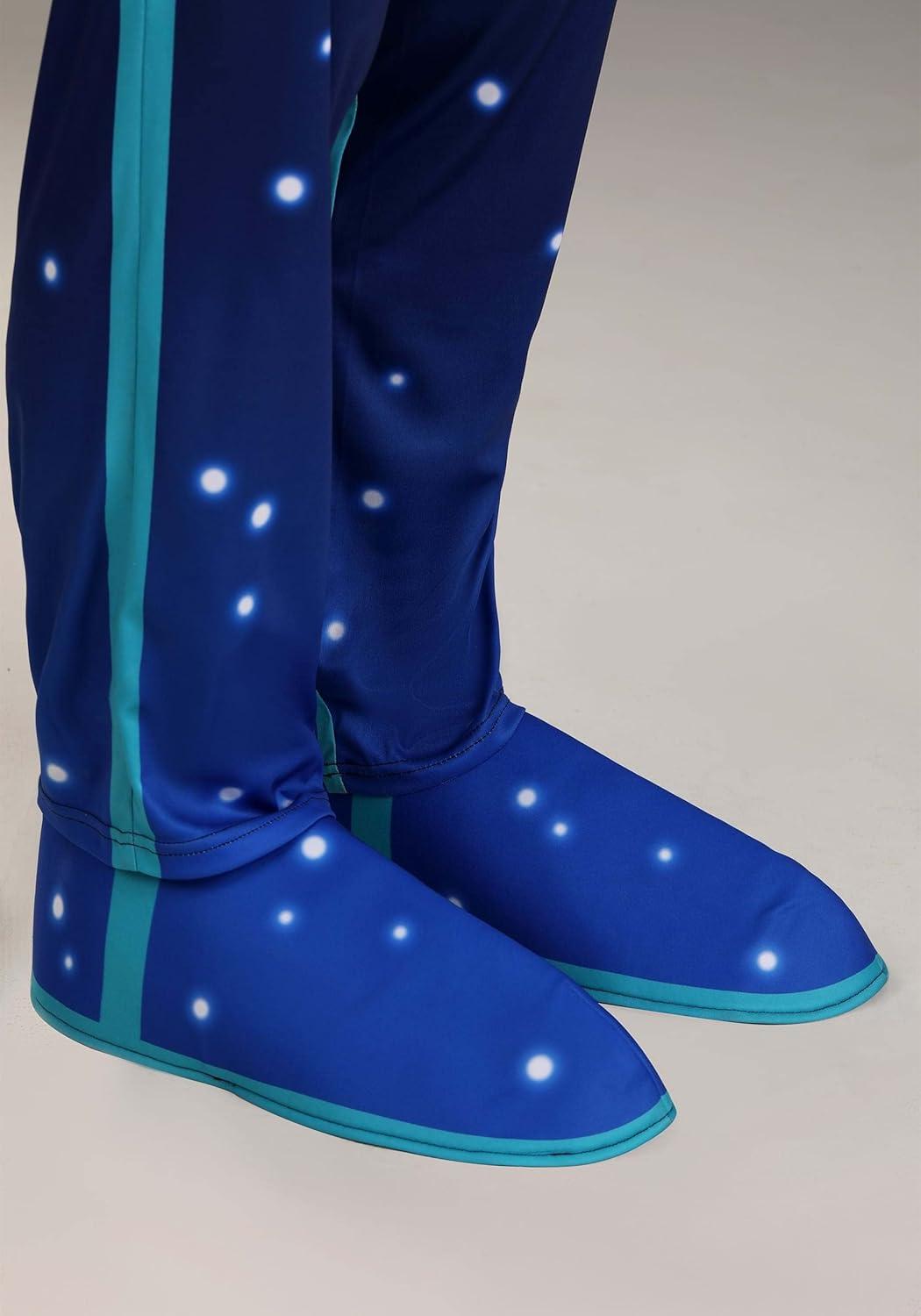 image:imageAdult PJ Masks Night Ninja Costume Blue Printed Jumpsuit With Hood Pair of Gloves and Shoe Covers