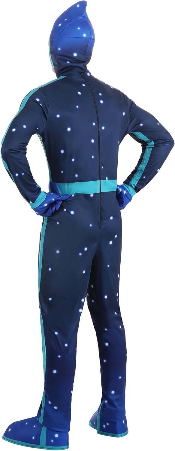 image:imageAdult PJ Masks Night Ninja Costume Blue Printed Jumpsuit With Hood Pair of Gloves and Shoe Covers