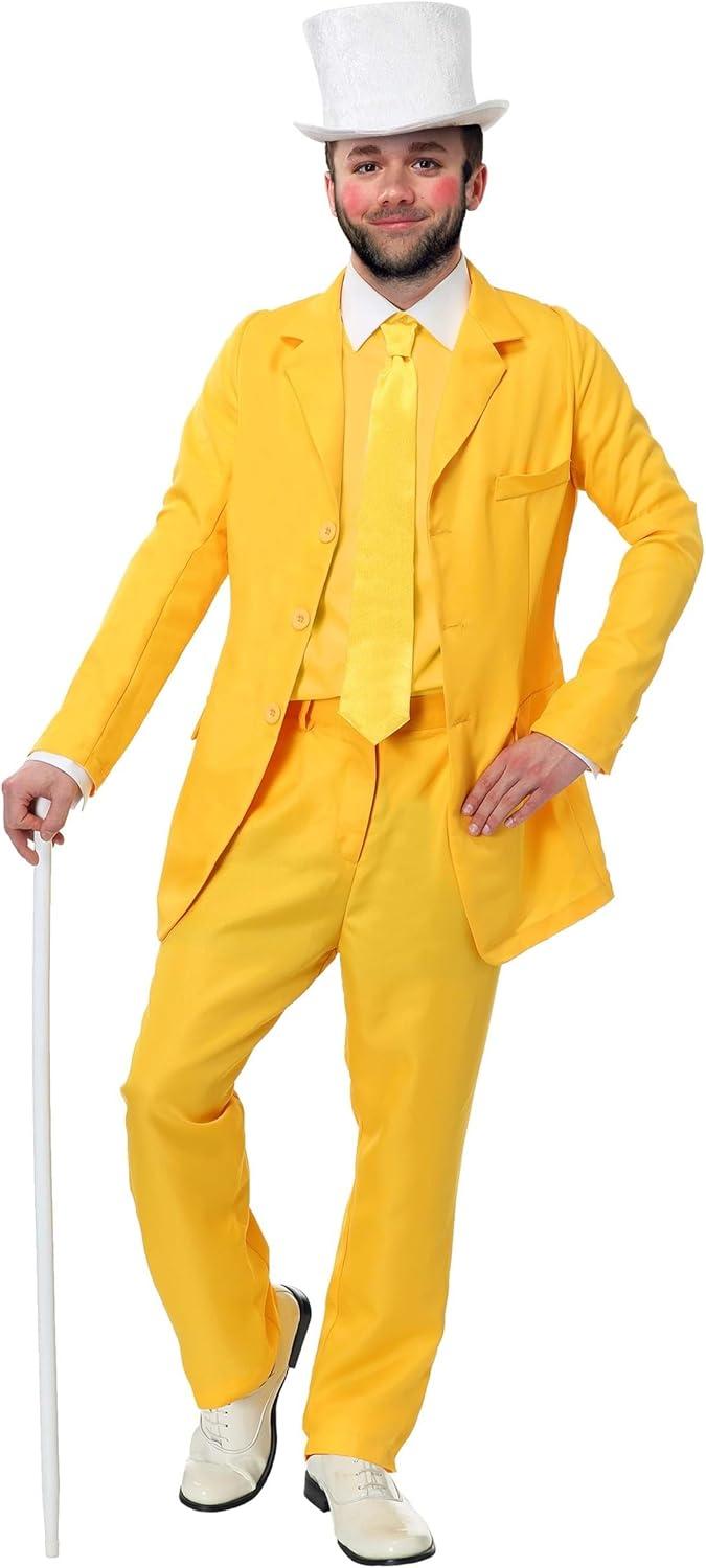 image:imageAlways Sunny In Philadelphia Dayman Suit Costume Dayman Yellow Suit with Top Hat for Cosplay amp HalloweenCostume