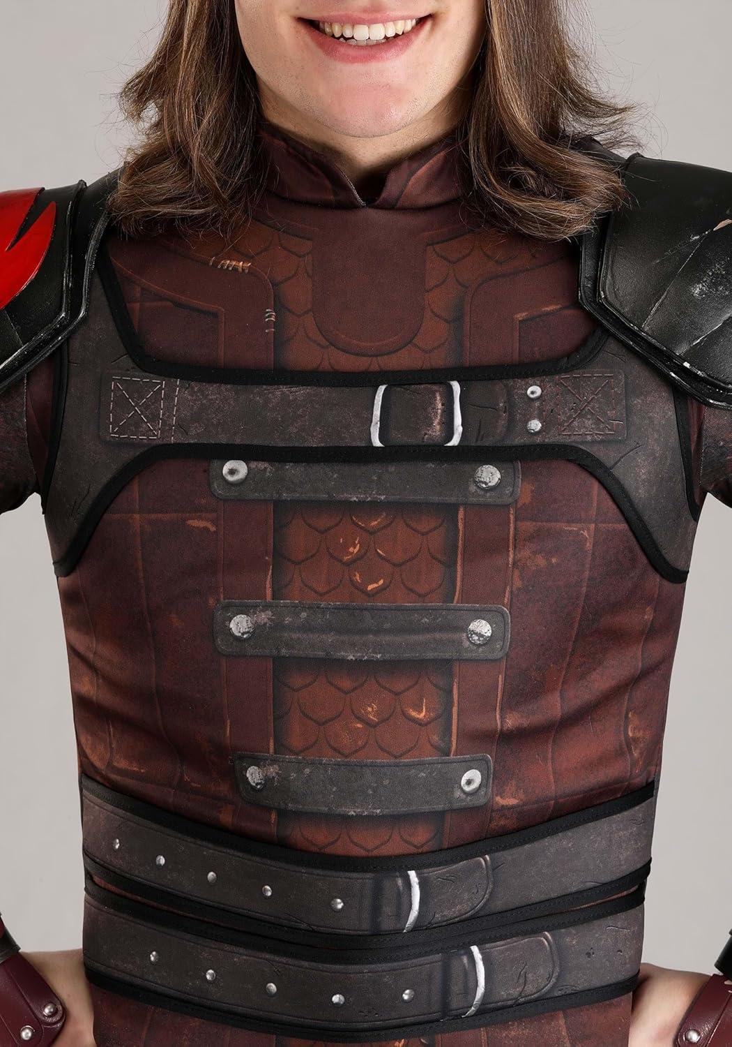 image:imageDeluxe How to Train Your Dragon Hiccup Costume for Men Shirt Gauntlets Knee Pads Shoe Covers amp Shoulder Pads