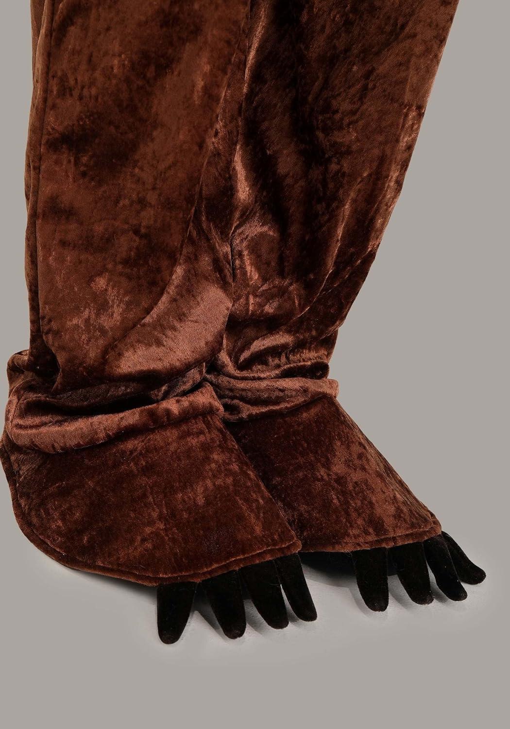 image:imageMasha and The Bear Adult Bear Costume Jumpsuit Shoe Covers Hand Covers Hood for Adults