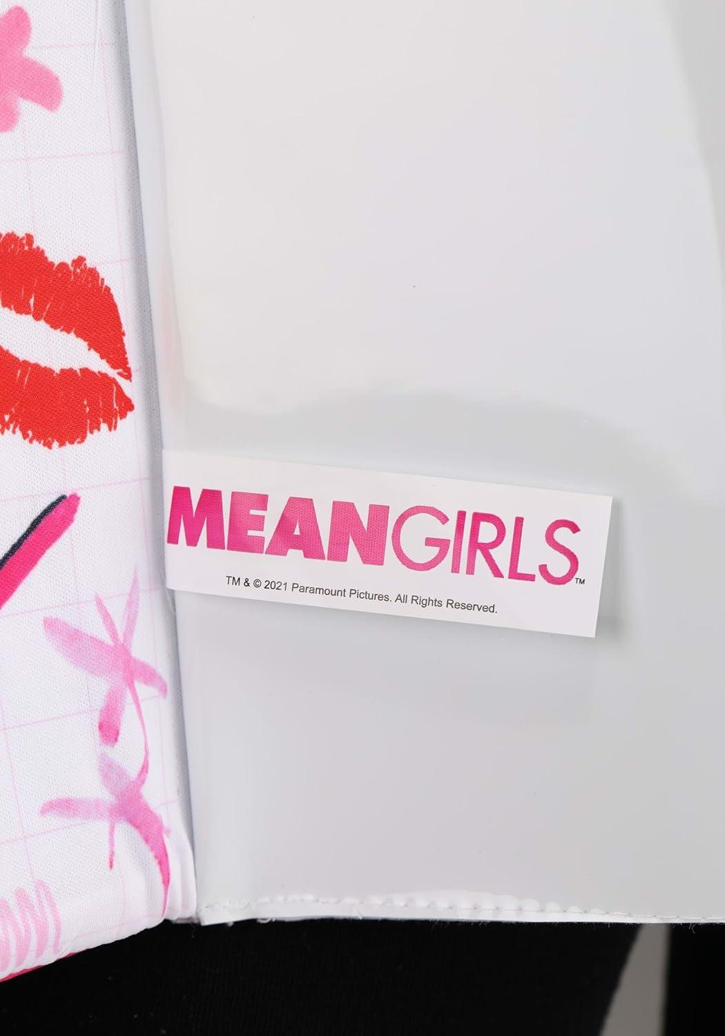 image:imageMean Girls Burn Book Sandwich Board Costume for Adults Felt Fabric with Dry Erase Page Officially LicensedPink