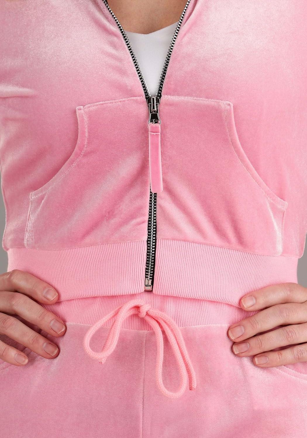 image:imageMean Girls Costume Sassy Regina George Outfit Vibrant Pink Two Piece Sweat Suit For Halloween