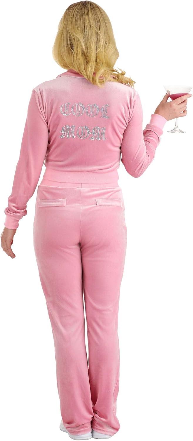 image:imageMean Girls Costume Sassy Regina George Outfit Vibrant Pink Two Piece Sweat Suit For Halloween