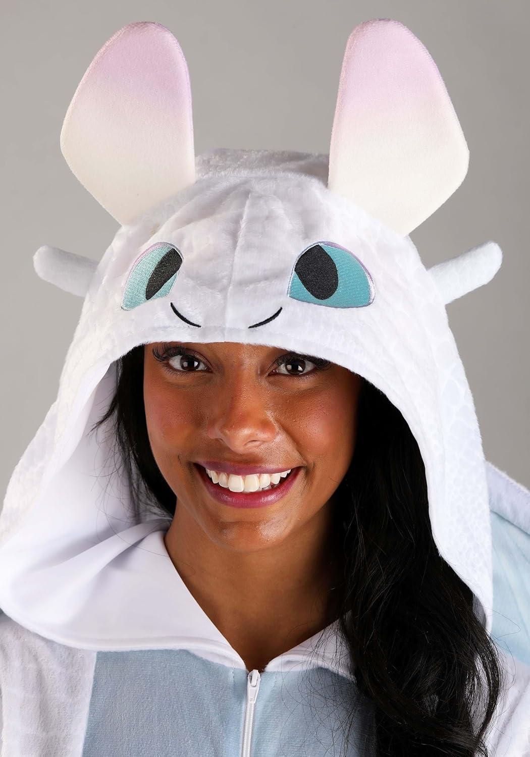 image:imageWomens How To Train Your Dragon Light Fury Costume Mystical Creature Jumpsuit
