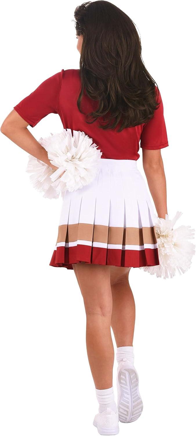 image:imageWomens Saved By the Bell Cheerleader Costume Polo Shirt and Skirt Officially Licensed