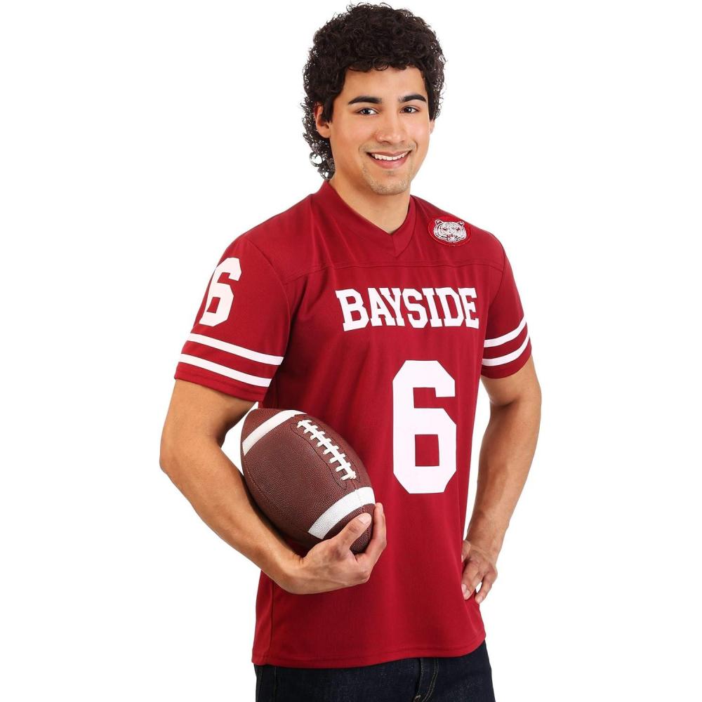 image:imageAdult AC Slater Saved by the Bell Costume Jersey amp Wig