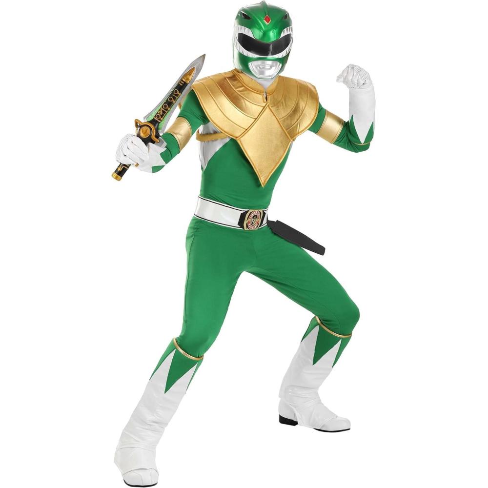 image:imageAdult Green Power Ranger Costume  Authentic Classic Tommy Oliver Outfit