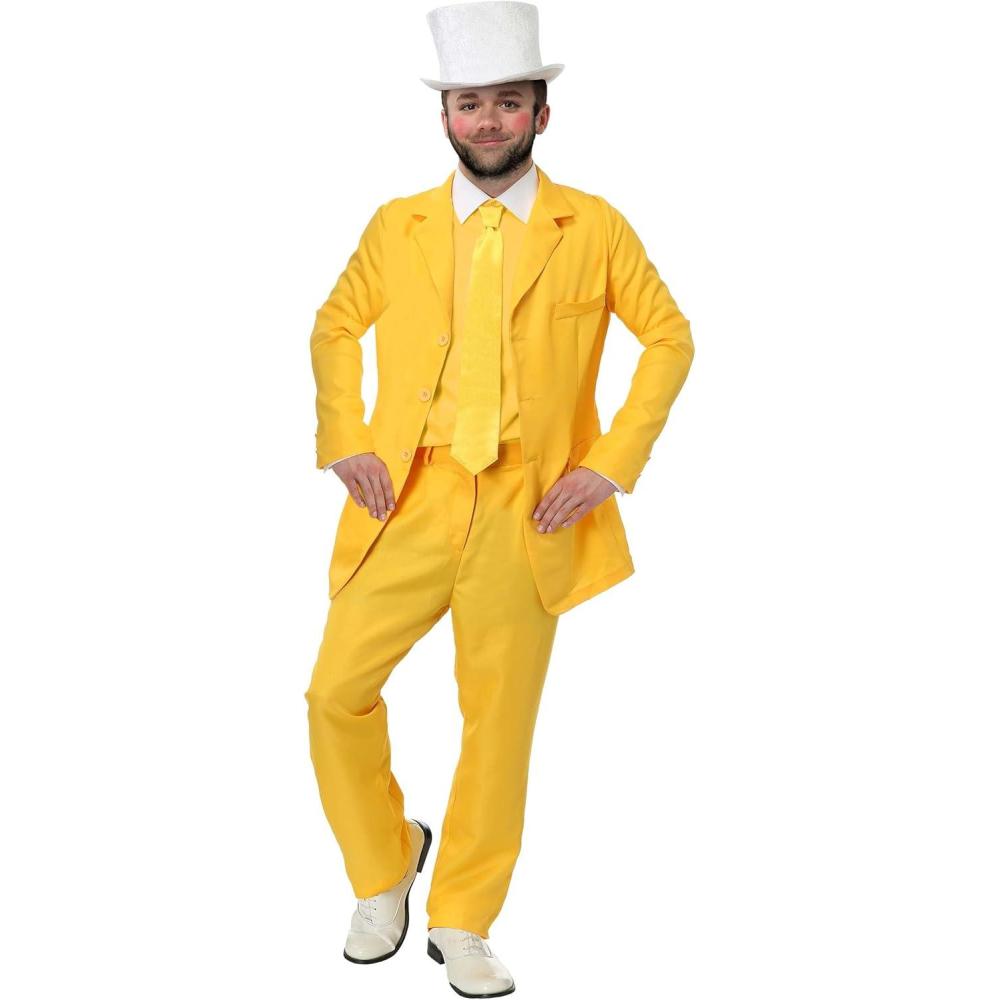 image:imageAlways Sunny In Philadelphia Dayman Suit Costume Dayman Yellow Suit with Top Hat for Cosplay amp HalloweenCostume